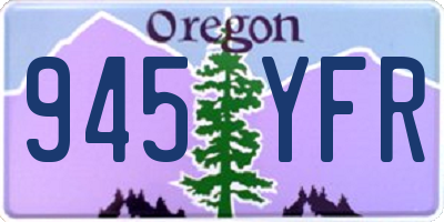 OR license plate 945YFR