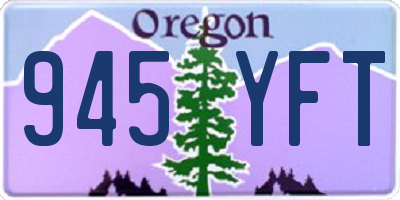 OR license plate 945YFT
