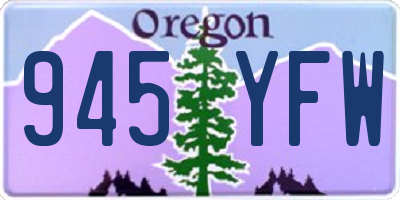 OR license plate 945YFW