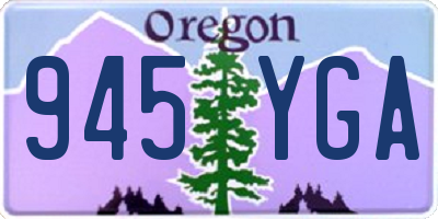 OR license plate 945YGA