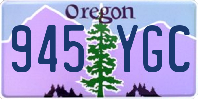 OR license plate 945YGC
