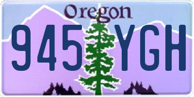 OR license plate 945YGH