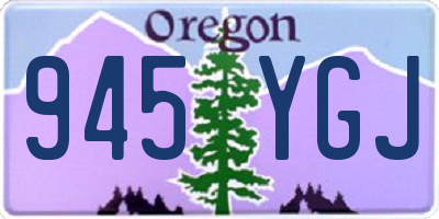 OR license plate 945YGJ