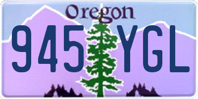 OR license plate 945YGL