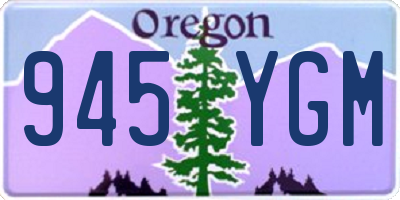 OR license plate 945YGM