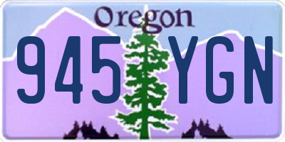 OR license plate 945YGN