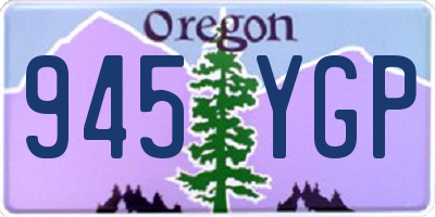 OR license plate 945YGP
