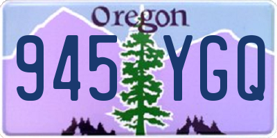 OR license plate 945YGQ