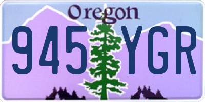 OR license plate 945YGR