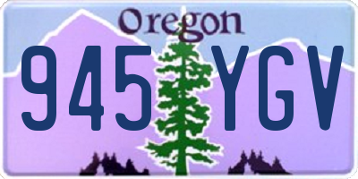 OR license plate 945YGV