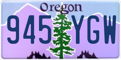OR license plate 945YGW