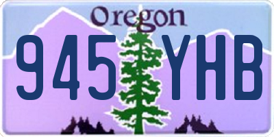 OR license plate 945YHB
