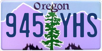 OR license plate 945YHS