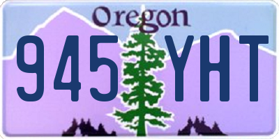 OR license plate 945YHT