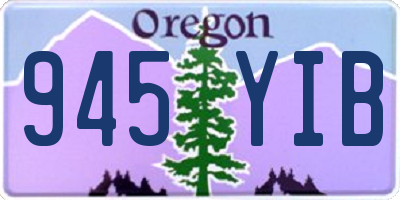OR license plate 945YIB