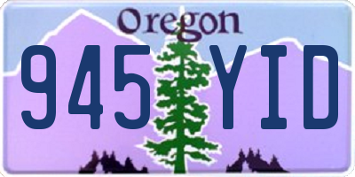 OR license plate 945YID