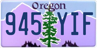 OR license plate 945YIF