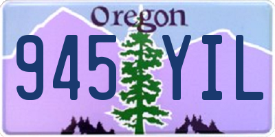 OR license plate 945YIL