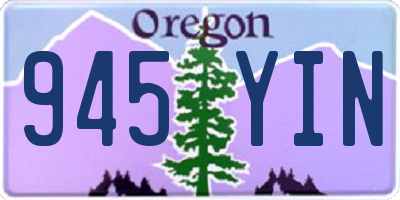 OR license plate 945YIN