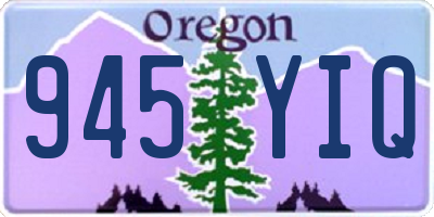 OR license plate 945YIQ