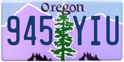 OR license plate 945YIU