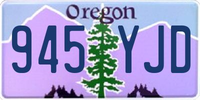 OR license plate 945YJD