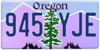 OR license plate 945YJE
