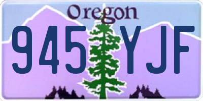 OR license plate 945YJF