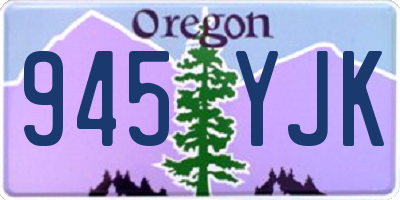 OR license plate 945YJK