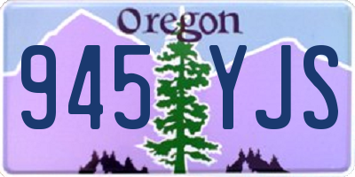 OR license plate 945YJS