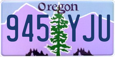 OR license plate 945YJU