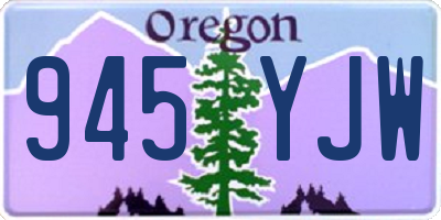 OR license plate 945YJW
