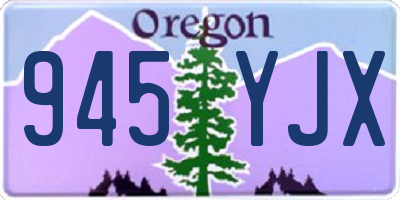 OR license plate 945YJX