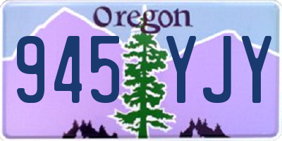 OR license plate 945YJY