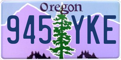 OR license plate 945YKE