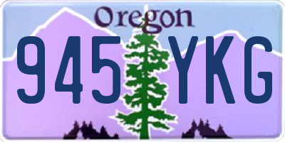 OR license plate 945YKG