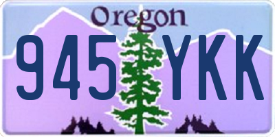 OR license plate 945YKK