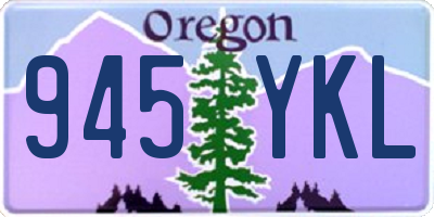OR license plate 945YKL