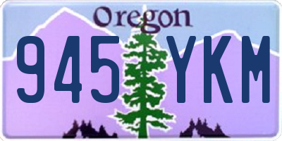 OR license plate 945YKM