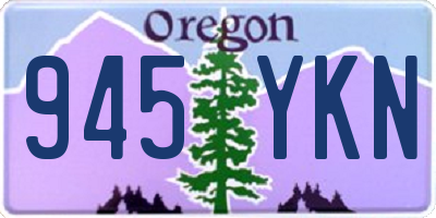 OR license plate 945YKN