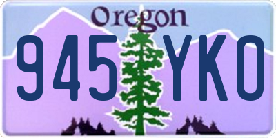 OR license plate 945YKO