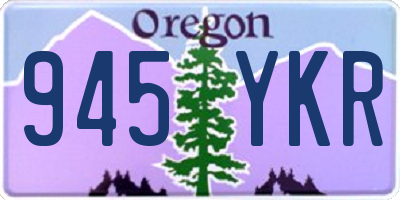 OR license plate 945YKR