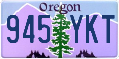 OR license plate 945YKT