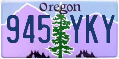OR license plate 945YKY