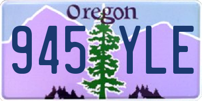 OR license plate 945YLE