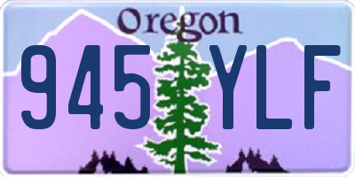 OR license plate 945YLF