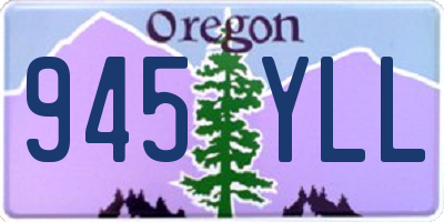 OR license plate 945YLL