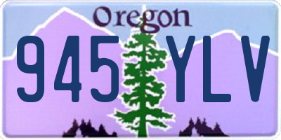 OR license plate 945YLV