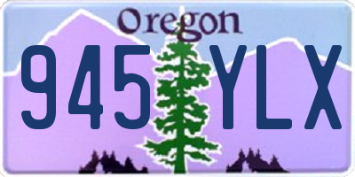 OR license plate 945YLX