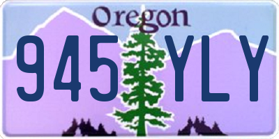 OR license plate 945YLY